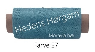 Moravia Hør 40/2 farve 27 Lys petrol blå